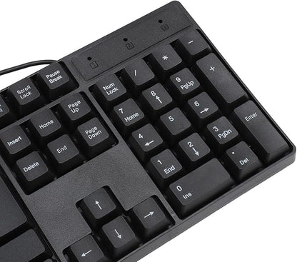 USB Wired Minority Language Keyboard (Russian, Spanish, French, English), 104 Keys 1.5m Cable, Ergonomic Design Stable Performance, Plug and Play for Desktop and Laptop (Russian)