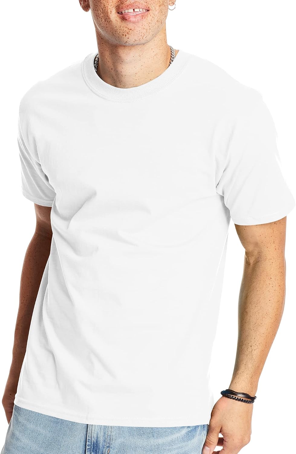 Hanes Men's Beefy-t T-Shirt, Heavyweight Cotton Tee 1pc.