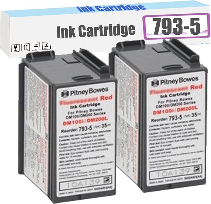 793-5 Red Ink Cartridge Replacement for DM100i DM200L DM100