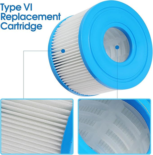 Type S1 Spa Hot Tub Filters Hot Tub Filter Replacement Cartridges Compatible with 29001E Spa Filters (2)