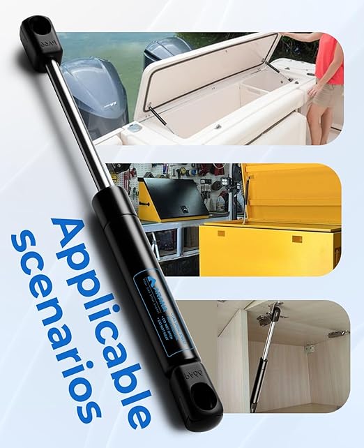 ARANA Gas Struts 10 inch 35 lbs, 10" Truck Tool Box Shocks, Lift Supports Springs for Weather Guard Toolbox Lid Cabinets Door Boat Replacement Parts, 2 Pcs