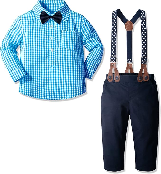 Yilaku Toddler Boy Dress Clothes Boy’s Formal Suit with Vest+Shirt+Pants Sets Kids Gentleman Outfits 2-7 Years