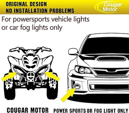 Cougar Motor 9005 H11 Light Bulbs Fog Lights