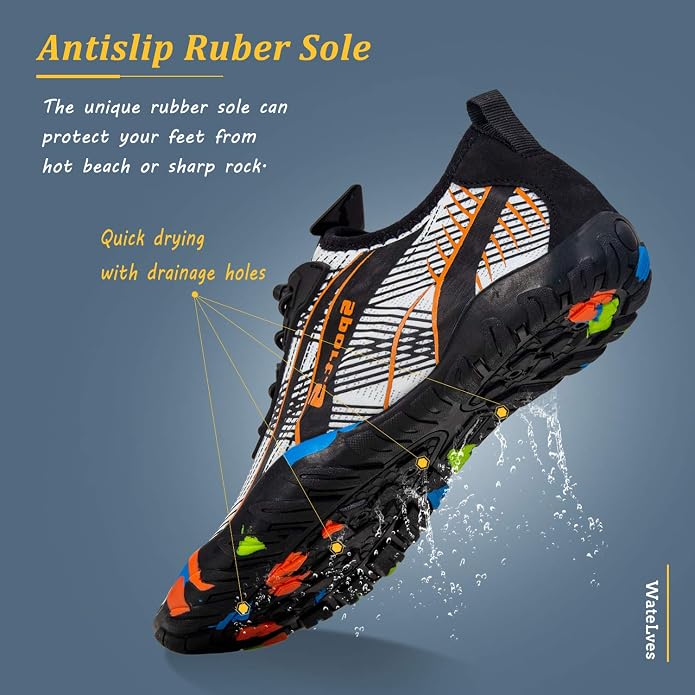 WateLves Water Shoes Mens Womens Beach Swim Shoes Quick-Dry Aqua Socks Pool Shoes for Surf Yoga Water Aerobics https://a.co/d/08w9KPbA