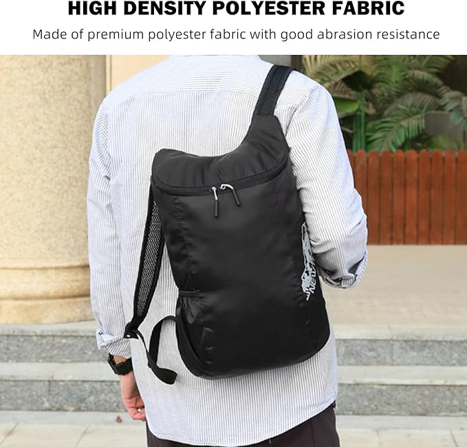 Kingsea Foldable Backpack, Lightweight and High Capacity Foldable Backpack for Travel, Camping, Hiking, Outdoor Sports, Dark Blue, Daypack Backpacks
