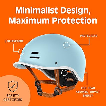 Retrospec Remi Adult Bike Helmet for Men  Women - Bicycle Helmet for Commuting, Road Biking, Skating with Adjustable Dial
