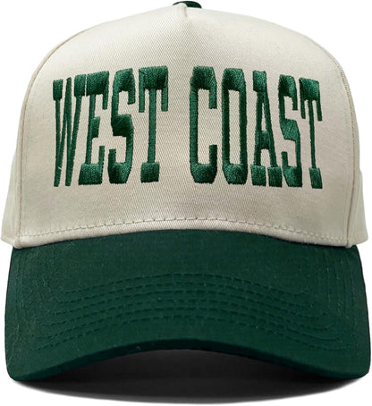 Funky Junque Vintage Canvas Snapback Hat - Adjustable 2 Tone Cap for Men Women - Put It On My, Cowboy, Girl Dad, Funny ( Green/Beige )