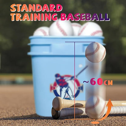 Standard Size T-Ball Training Baseballs, Reduced Impact Kids Safety Baseballs, Unmarked  Soft Practice Baseballs for League Play, Pitching, Hitting, Batting, Fielding, Autograph (3)