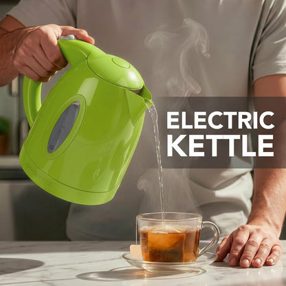 Electric Kettle, 1.7L Fast Boiling Water Heater for Coffee or Tea, BPA Free with Water Level Gauge, Auto Shut-Off, Boil-Dry Protection, Indicator Light and Removable Filter, Green KP72G