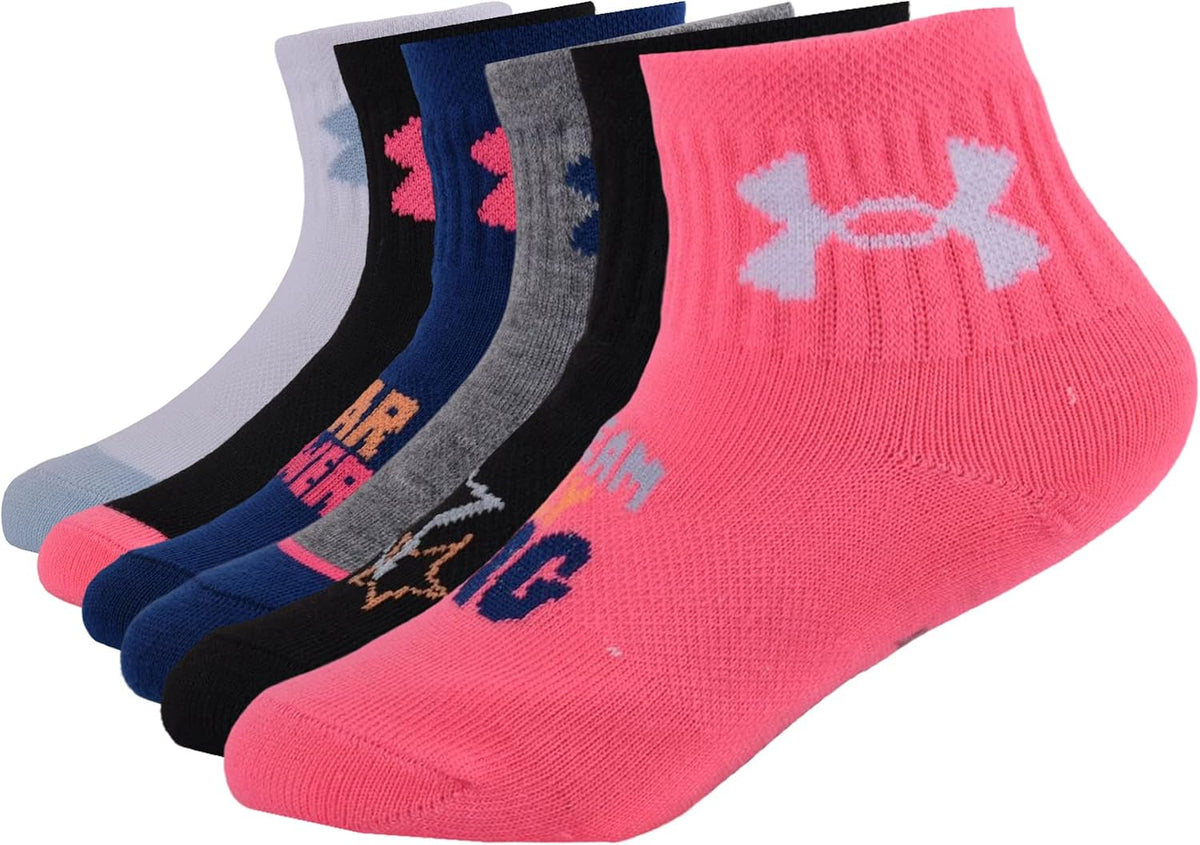 Under Armour girls Multi Pack Quarter Sock