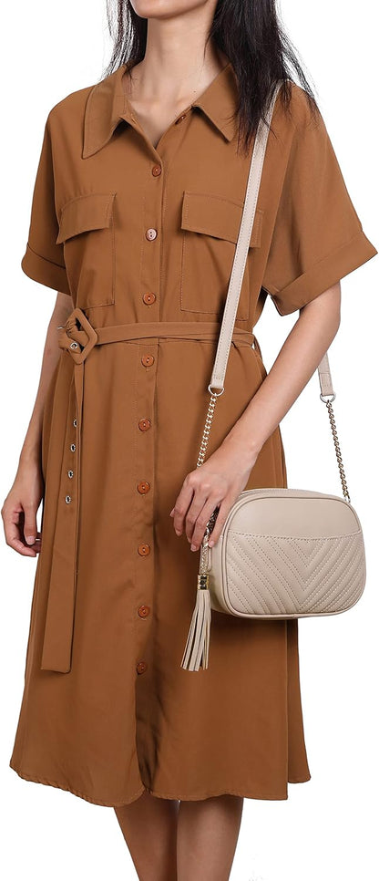 Quilted Crossbody Bag Shoulder Purse