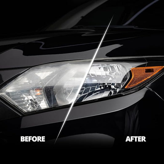CERAKOTE Ceramic Headlight Restoration Kit  Guaranteed To Last As Long As You Own Your Vehicle  Brings Headlights Back to Like New Condition - No Power Tools Required - 10 Wipe Kit
