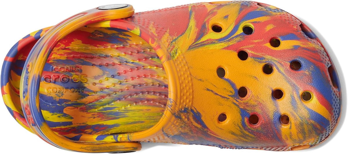 Crocs Unisex-Child Classic Watercolor Marbled Clog