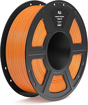 ELEGOO PLA Filament 1.75mm Orange 1KG, 3D Printer Filament Dimensional Accuracy +/- 0.02mm, 1kg Spool(2.2lbs) Fit Most FDM 3D Printers