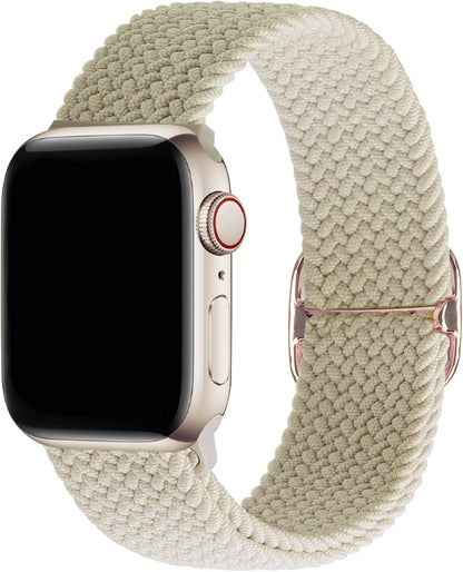 Stretchy Solo Loop Band Compatible with Apple Watch Band 38mm 40mm 41mm 42mm 44mm 45mm 49mm, Adjustable Stretch Braided Wrirtband Sport Elastics Strap for iWatch Ultra Series 8 7 6 5 4 3 2 1 SE