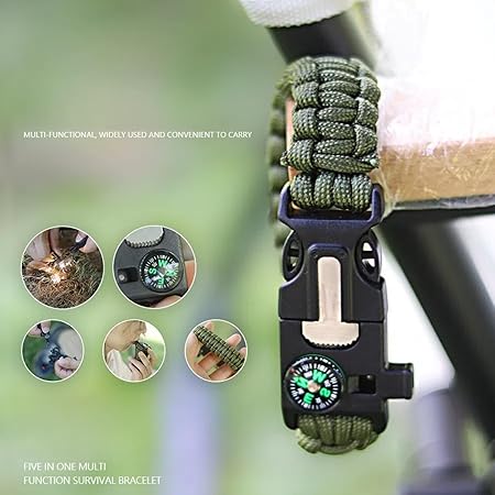 Survival Bracelet Outdoor Hand Rope Bracelet Weaving Bracelet Multi Functional Seven core Umbrella Rope Survival Bracelet