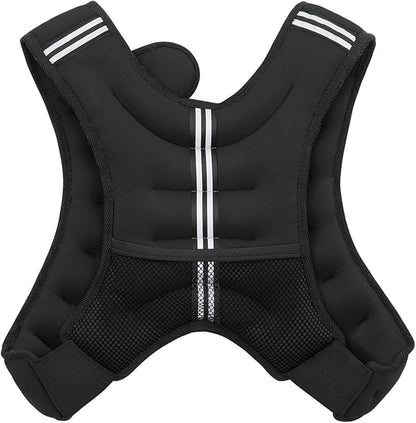VIVITORY Weighted Vest Workout Equipment, 11lbs/18lbs Body Weight Vest for Men, Women, Strength Training, Running, Fitness, Muscle Building, Weight Loss, Weight lifting