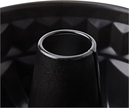 IBILI Steel Bundt Cake Pan Nonstick  Made in Spain  9-Inch Round Fluted Mold for Bundt Cakes, Chocoflan, and Gelatin, Durable PFOA-Free Coating, Gift for Women Men, Bakers and Home Chefs