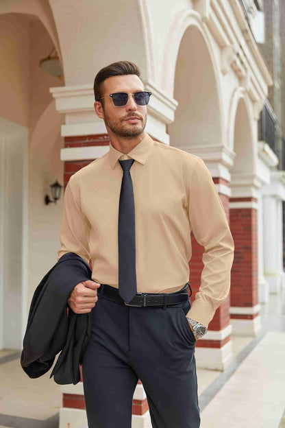 Large Size, CLASSIC COLLECTION Men's Stretch Dress Shirt.