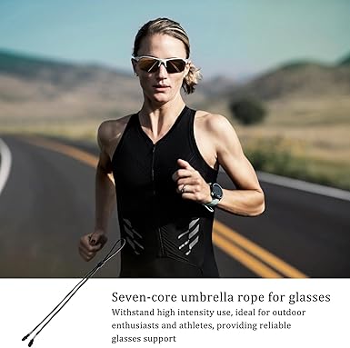 Sunglasses Strap - Eyeglasses Straps - Adjustable Non-Slip Safety Outdoor Strap - Nylon Rope Strap For Surfing Swimming For