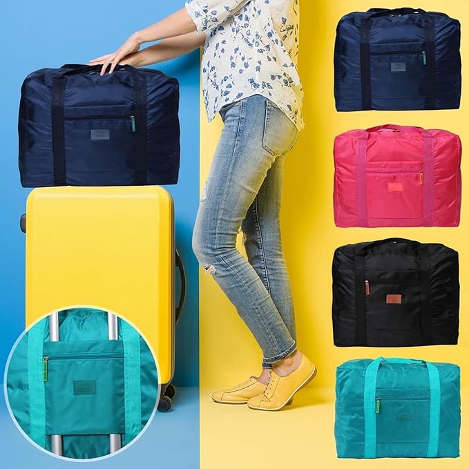 Travel Bag Lightweight Foldable Travel Duffel Bag Waterproof Sports Gym Bag Tote Carry On Luggage Bag Weekender Overnight Bag