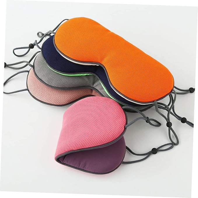Sleep Eye Mask Breathable Ice Silk HotPerfect for Travel Home Hotel Adjustable Strap (Root Light Grey)