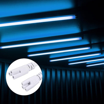 YOKIVE 3 Pcs T5 T8 LED Tube Connector Round Cable, Extendable Cord with Double End Connect Light Tubes, Great for LED Integrated Tubes (White, 1.64-Feet)