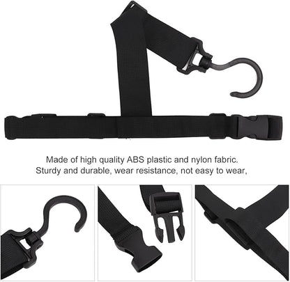 Fishing Wader Boot Hanger, Quick Drying Adjustable Wader Boots Belt with 360 Rotating Buckle for Fishing