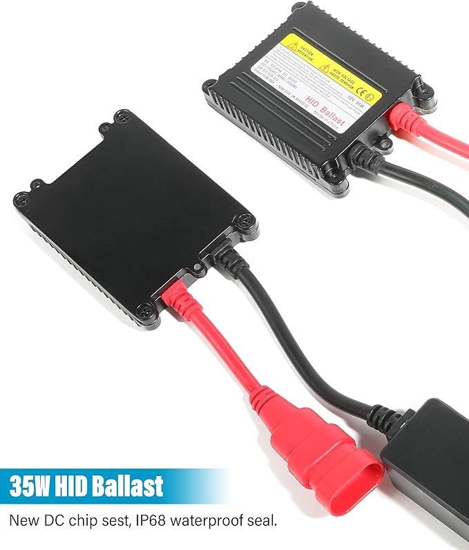 RACOONA Pack of 2 Hid Ballast,H11 Hid Kit,Car Accessories Hid Kit HID Ballast,35W DC 12V Super Slim Hid Ballast Kit,Universal Replacement for H1 H3 H4 H7 H11 H13 9005 9006 9007 5202 880