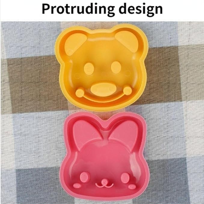 Sandwich Cutter and Sealer - Decruster Sandwich Maker - Peanut Butter and Jelly Crustless Sandwich Bread Pancake Maker DIY Cookie Cutter for Kids Children Boys Girl (Little Bear)