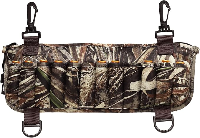 8 Fans Waders Shell Holder,Neoprene Wader Shell Clip with 24 Shell Loops for Marsh Duck Hunting