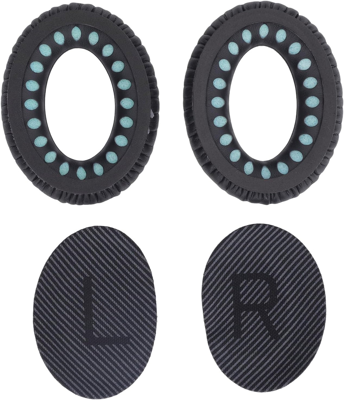 Ear Buds, Suitable Size, Easy Installation, Replacement Earbuds, Comfortable, Black, for QC35