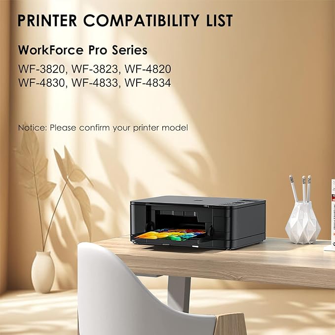 822xl Black Remanufactured Ink Cartridges Combo Pack Replacement for Epson 822 XL Use with Workforce Pro WF-3820 WF-3823 WF-4820 WF-4830 WF-4833 WF-4834 (2 Black)