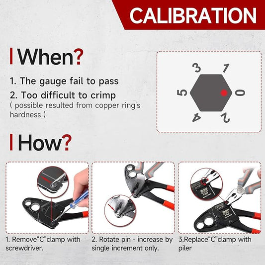 iCrimp Angle Head F1807 PEX Pipe Crimping Tool for Copper Rings - IWS-1234C(1234-inch Angle Combo Crimper), Suitable for Tight Spaces