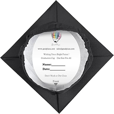 GradPlaza Matte Graduation Cap with 2024 and 2025 Tassel Adult Graduation hat for High School College