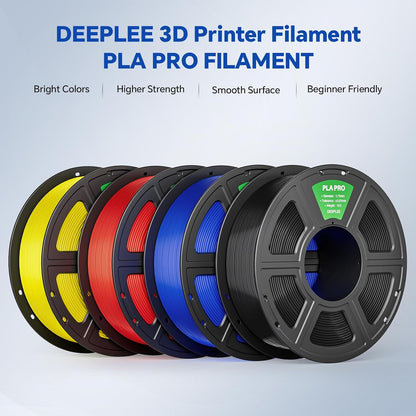 PLA PRO Filament 1.75mm, Stronger Toughness 3D Printer Filament, PLA Filament Dimensional Accuracy +/- 0.02 mm, Neatly Wound, Fits Most FDM 3D Printer, 1KG Red