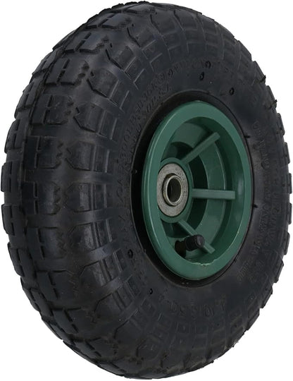 10 Inch Pneumatic Wheel For Sack Truck Carts Wheelbarrows 16mm Bore 2pc