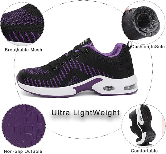 FLARUT Running Shoes Womens Lightweight Fashion Sport Sneakers Casual Walking Athletic Non Slip