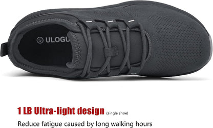 ulogu Waterproof Sneakers for Men WomenComfortable Lightweight Walking Work Shoe