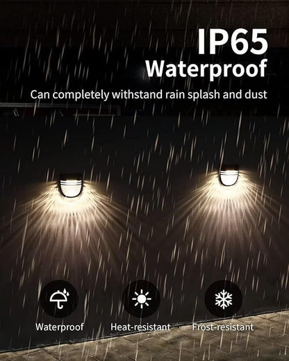Solar Deck Light, Outdoor Solar Light, LED Outdoor Solar Light, 2 Modes, IP65 Waterproof, Solar Spotlight for Garden, Patio, Path, Porch, Stairs, Wall, 1 Pack