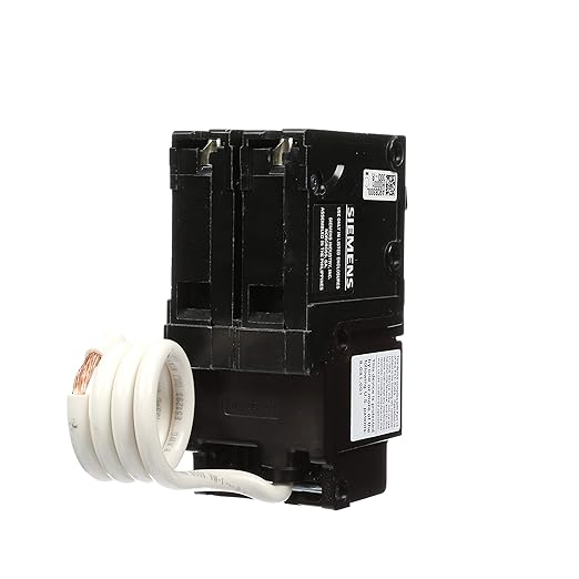 Siemens QF230A 30 Amp, 2 Pole, 120240V Ground Fault Circuit Interrupter with Self Test and Lockout Feature, Cardboard Packaging