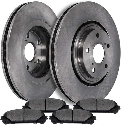 ECCPP D1324-8436 31511 Front 2pcs Brake Rotors + 4pcs Pads Fit For Lexus RX350 2010-2015,For Toyota Highlander 2008-2016,For Toyota Sienna 2011-2017 Brake Kit