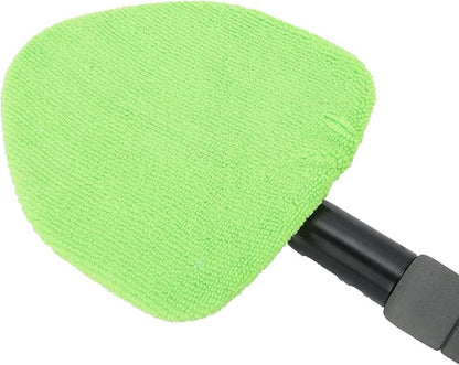 Fdit Microfiber Car Window Tool Windshield Cleaner Wand Tool with Telescopic and Extendable Handle Auto Inside Glass Wiper Kit