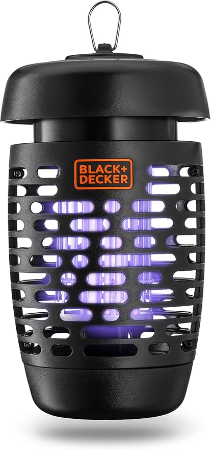 BLACK  DECKER Bug Zapper- Mosquito Repellent and Mosquito Zapper- Fly Traps for Indoors  Outdoors- Gnat  Moth Traps- Bug Catcher  Killer 600 Sqft Coverage Fly Trap for Insects