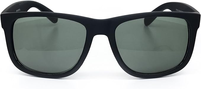 RAKOSTA c4165 Matte Finish Reflective Mirrored Horn Rimmed Womens Mens Sunglasses (BLACK, MATTE FRAME)