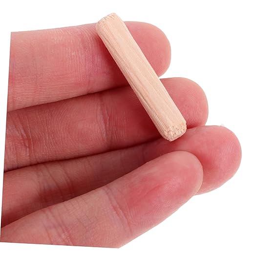 Wooden Dowel Set 6x30mm for Woodworking Projects Craft Connectors Smooth Surface