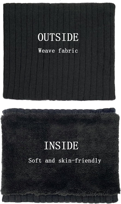 Winter Neck Gaiter for Women Men Thermal Fleece Neck Warmer Windproof Face Cover Ski Mask Gift for Cold Weather