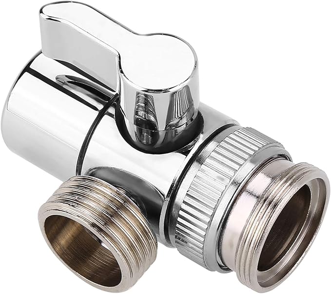 Fdit Faucet Diverter Basin Sink Water Tap Switch Valve Brass Shower Head Shut-Off Valve for Bathroom Kitchen Washing Basin