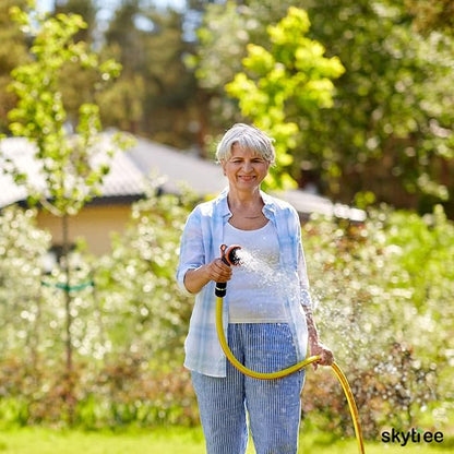Hose Nozzle, Metal Garden Spray Hose Nozzle, 10 Patterns Thumb Control Hose Sprayer Nozzle in Lawn and Garden