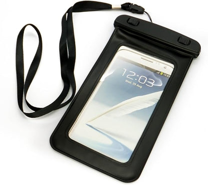 Waterproof Touch-ID Fingerprint Enabled Pouch Dry Bag Case Full Cover for iPhone X 8 8 7 7S 7 6 6S 6 5S 5C 5 4 3 iPod Touch Samsung and Smartphones with Screen Size up to 6.5" by Cybertech